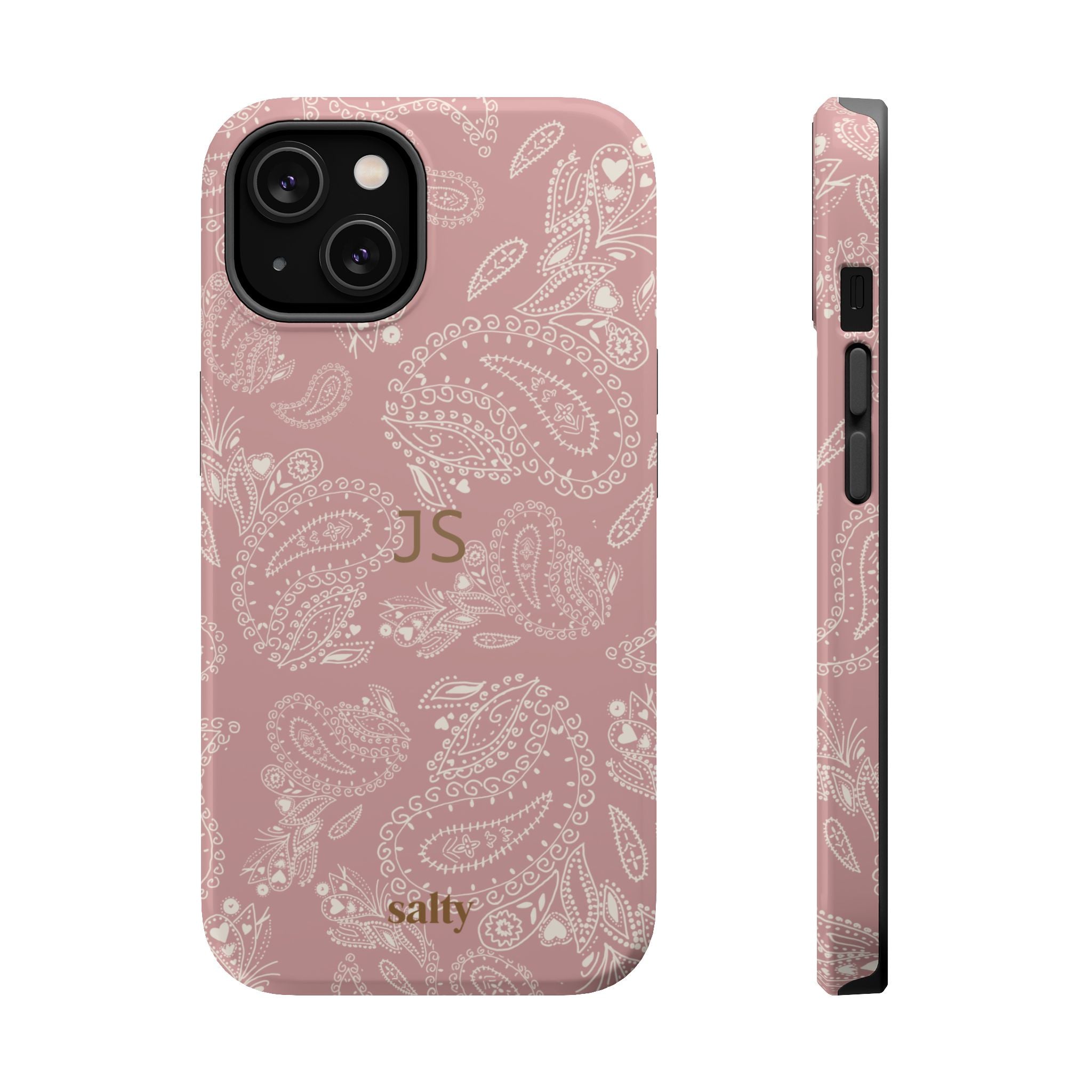 Blush Paisley Monogram